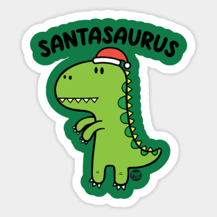 SANTASAURUS Sticker